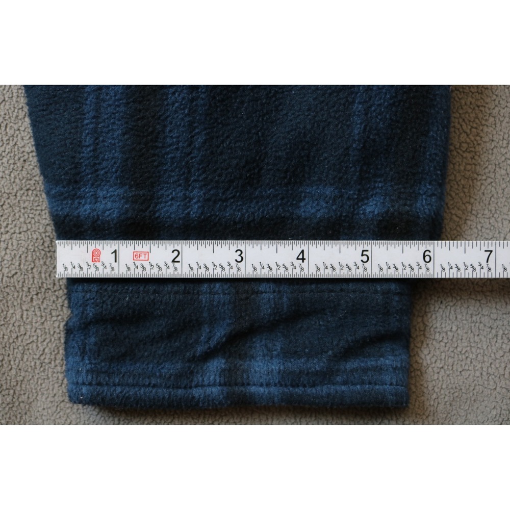 STILLWATER SUPPLY Plaid Jacket Men Large Blue Plaid Hooded Fleece Shacket - Picture 11 of 15